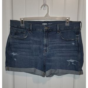 Old Navy jean shorts boyfriend size 16 denim womens